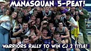 Manasquan 36 Rumson-Fair Haven 30 | CJ Group 2 Final | Warriors 5th Straight Section Title!