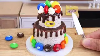 Best Making Rainbow M&M Chocolate Cake 🌈 Satisfying Mini Cake DIY 🌟 Cooking with Miniature Cakes