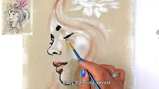 3D Art Textured Acrylic Painting | PORTRAIT Painting Abstract Colors