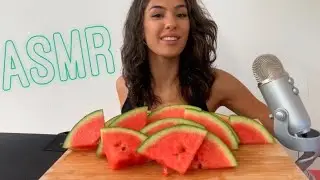 ASMR FRESH JUICY WATERMELON SOUNDS (No Talking) *Kitone ASMR*