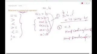 Relational or comparison operators (with Home work Problems )