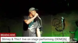 Stimey EfE & This1 live on stage performing (DEMON)