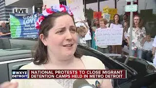 Protests to close migrant detention camps held in metro Detroit