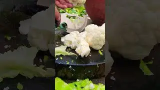 cauliflower #cauliflower #boykingtv #cuttingfruits #cuttingskills #shortsvideo