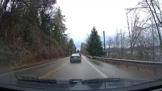 Lake Sammamish Drive in Light Rain | 4K | NoTalking