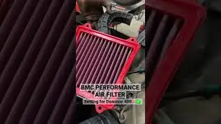 BMC AIR FILTER SETTING dominar 400💥✅