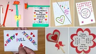 5 DIY Mother's Day Card ideas //How To Make Mother's Day Cards //Mother's Day Easy Handmade Cards