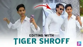 Realistic Photo Editing with Tiger Shroff ❤&zwj;🔥  in mobile With free background