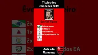 T&iacute;tulos dos jogadores do Flamengo antes de 2019