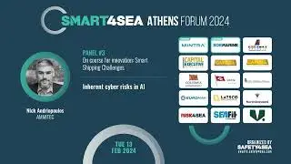 SMART4SEA Athens Forum 2024, Nick Andriopoulos, AMMITEC, Inherent cyber risks in AI