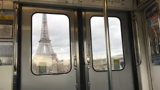 ( METRO LIGNE 6 ) Trajet dans un MP73 entre Bir-Hakeim et Trocad&eacute;ro