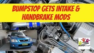 How to install a modified drift handbrake & cold air pod intake - Bumpstop Honda CRV #Carmods