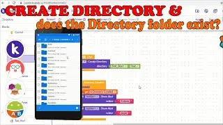 How to create a folder & does it exist? -Kodular | MIT App Inventor | Appybuilder | Thunkable