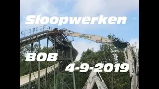 Afbraak BOB - De lift wordt verwijderd @Efteling 4-9-2019