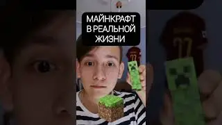 МАЙНКРАФТ В РЕАЛЬНОЙ ЖИЗНИ #Shorts Фигурки Майнкрафта / Minecraft in real life