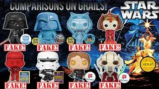 Comparisons of fakes by Funko POP! STAR WARS!
