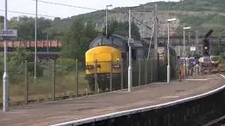 DRS 37611 t+t 37259. 6C52. Carnforth. 05/07/13