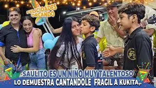 Saulito le canta a Kukita. Las bichas le dan unas bonitas palabras de agradecimiento a Orlando.
