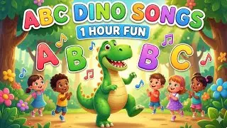 1 Hour ABC Dinosaur Learning Songs 🦖 | Phonics, Alphabet & Dance for Toddlers