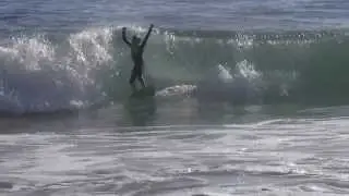 John Wedner surfing Newport Beach, Ca Sept 24th 2013 low tide.