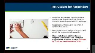 Information Session for COVID-19 Community Engagement Request for Services (RFS) Webinar