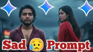 Ai Sad 🥺 Prompt 👇 Gemini || Gemini sy Photo Editing Kaisy Kary #gemini #prompt 