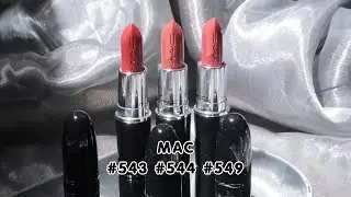 Mac Lustreglass Sheer-Shine Lipstick #543PoshPit #544BusinessCasual #549PDA