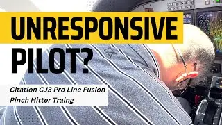 What to do When Your Pilot is Unresponsive? CJ3 Pro Line Fusion Pinch Hitter Training