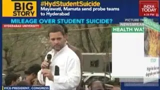 Rahul Gandhi Blames Centre, Hyderabad University VC For Dalit Student's Death