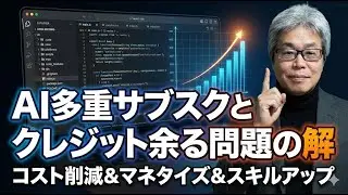 AI多重サブスクとクレジット余る問題の秘策！コスト削減＆マネタイズ＆スキルアップ！