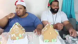 BOYFRIEND VS GIRLFRIEND GINGERBREAD HOUSE CHALLENGE!!!