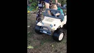 Jake gets his power wheel!