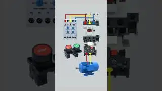 DOL Starter connected with Phase Failure and Phase Sequence Protective Relay@CNCElectric1988