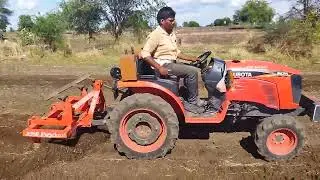 B2741 Kubota 27HP Mini Tractor Working Cultivator On Kubota (Neo Star) Kubota India