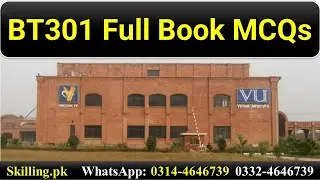 BT301 Full Book MCQs | Virtual University of Pakistan