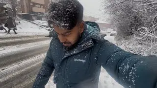 First snow in Belgrade ☃️🌨️ 🇪🇺 #serbia  #europe #travel 