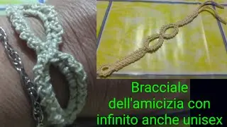 #Uncinetto #crochet 😀😊 #bracciale infinito unisex #spighetta rumena #easy