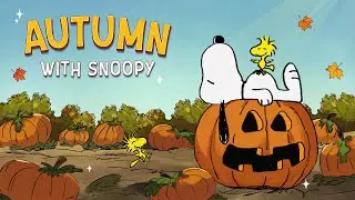 Relaxing Autumn Jazz With Snoopy🍂🎃🐾| Lovely Pumpkin Patch Vibes