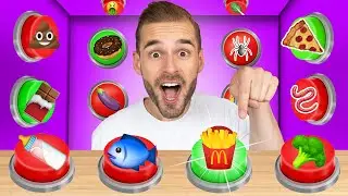 100 Mystery VOEDSEL Knoppen.. Wat Ik Kies Moet Ik ETEN! *Challenge*