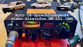 Stabo Stratofon SM 121 - Auto-CB-Sprechfunkger&auml;t - Experiment mit SWR-Meter & Neuer Antenne CB Funk