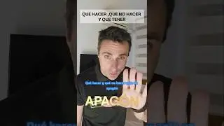 Apag&oacute;n , que hacer , que no hacer.#supervivencia #sabiasque #curiosidades