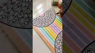Draw a colourful mandala with me 🌈✨ #art #shortsvideo #mandala #drawing #pastel #colors #painting