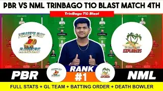 PBR vs NML , PBR vs NML Prediction , Pirates Bay Raiders vs No Mans Lands 4TH West Indies T10 Bago