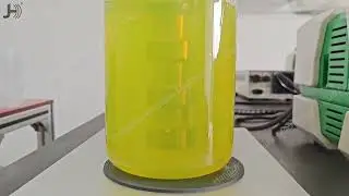 An easy way to mix solid into water by an ultrasonic mixer