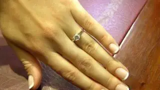 Half Besel Set Diamond Engagement Ring Dublin SR1011