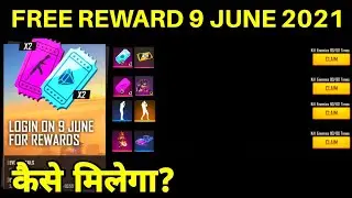 FREE Rewards 9 JUNE Free Fire | FF New Event | Login On 9 June For Rewards | OB28 Patch | RajGaming