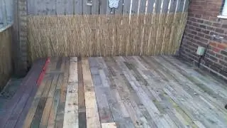 How to make a deck from pallets
