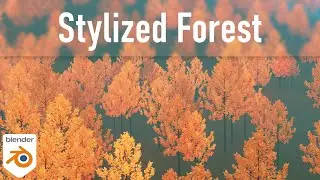 Easy Stylized Forest in Blender [Blender 2.91] | English