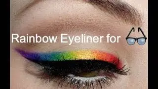 Радужный макияж Pride для очков и зеленых глаз | Vote4Summer