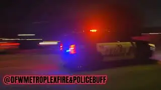 7x Arlington (TX) PD Units Chasing a suspect at high over 100+ mph speeds